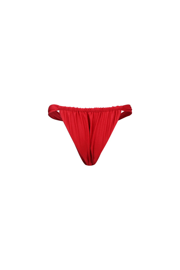 Ruched Bottom (Scarlett Red)