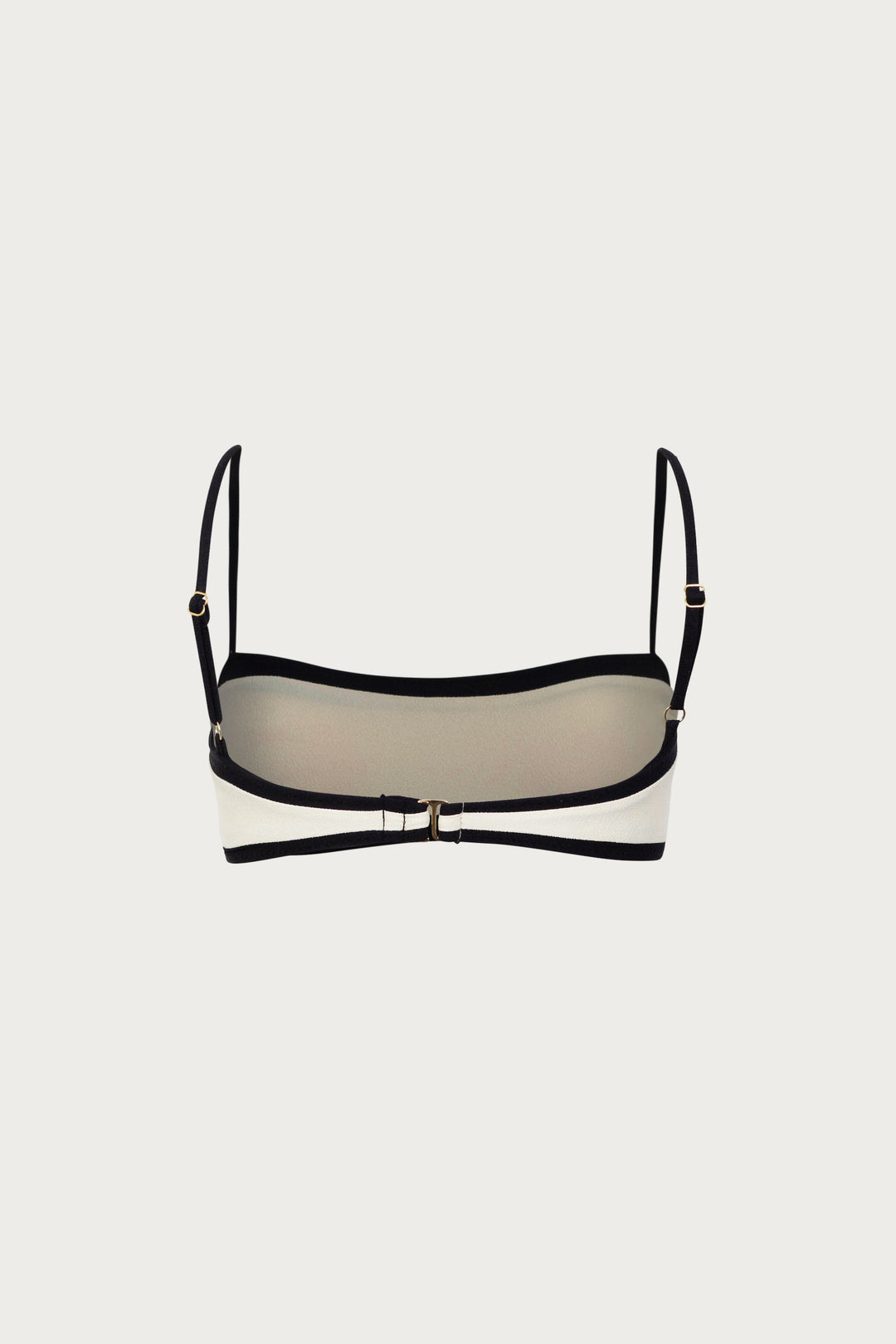 Bandeau Top (Faux Suede Cream/Black)