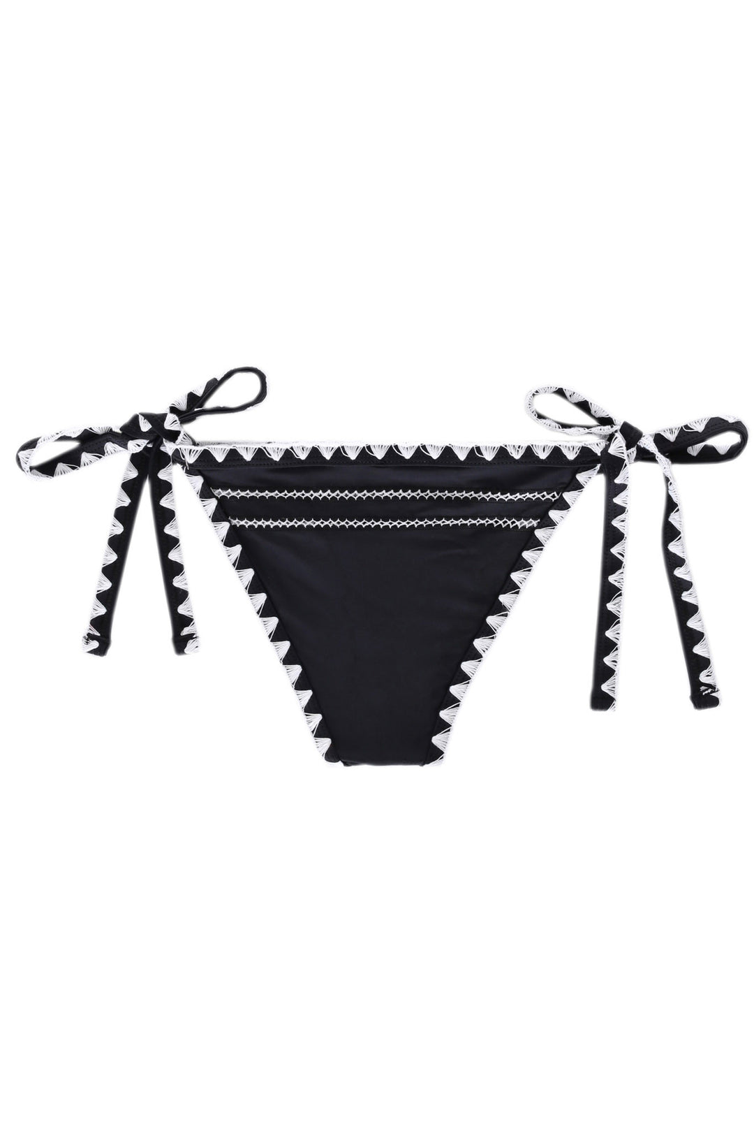 The Tease Tie Side Bottom (Noir/Blanc)