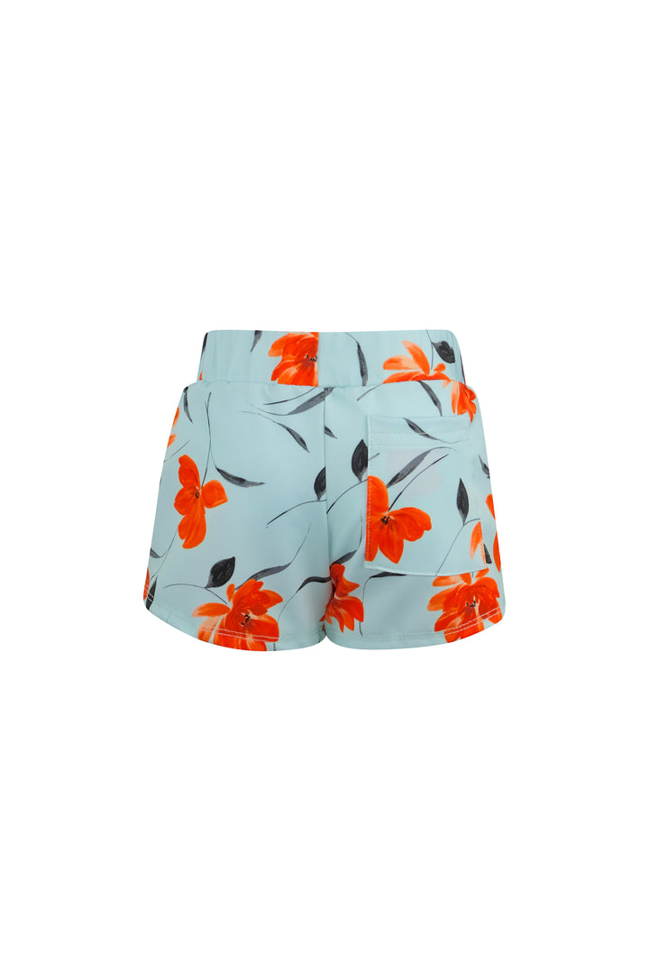 shorties (blue orange floral)