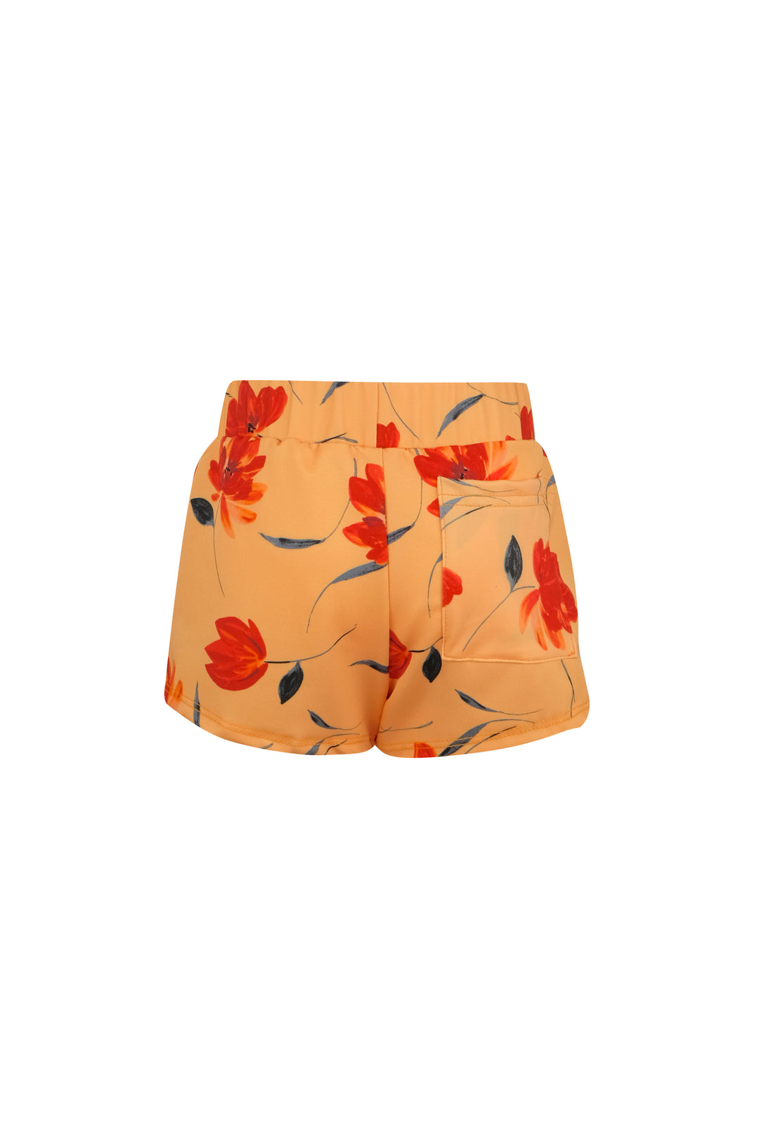 shorties (peach rust floral)