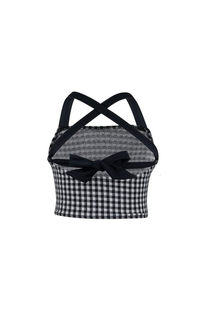 teeny tankini (black gingham)